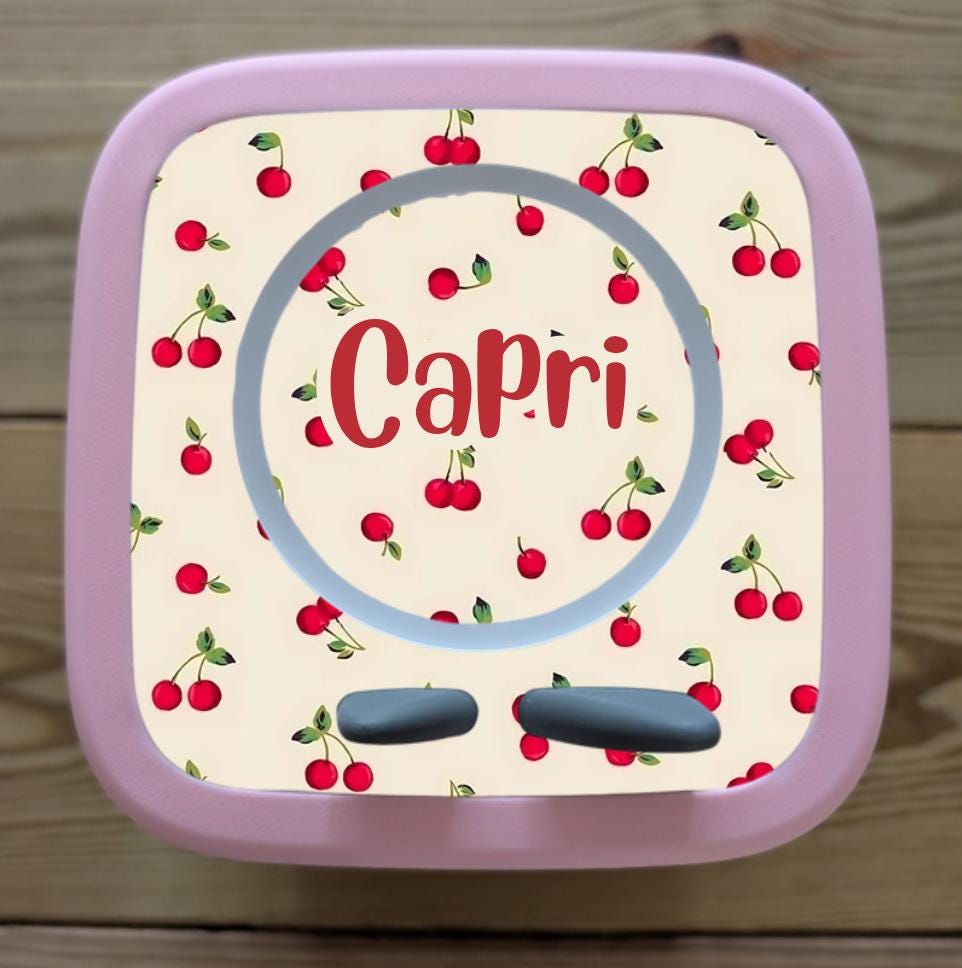 Personalised Tonie box 2 protective Topper / strawberry
