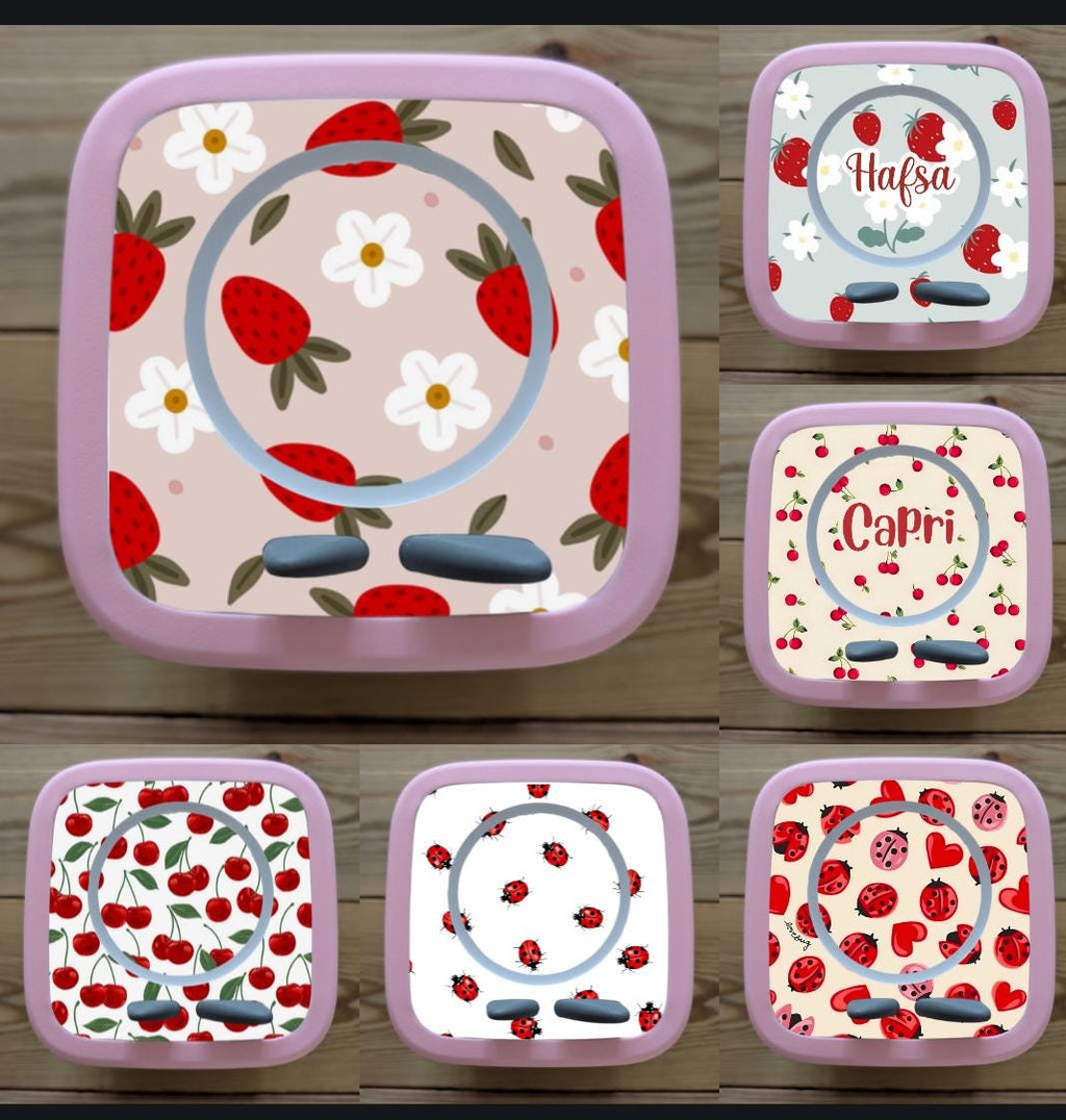 Personalised Tonie box 2 protective Topper / strawberry