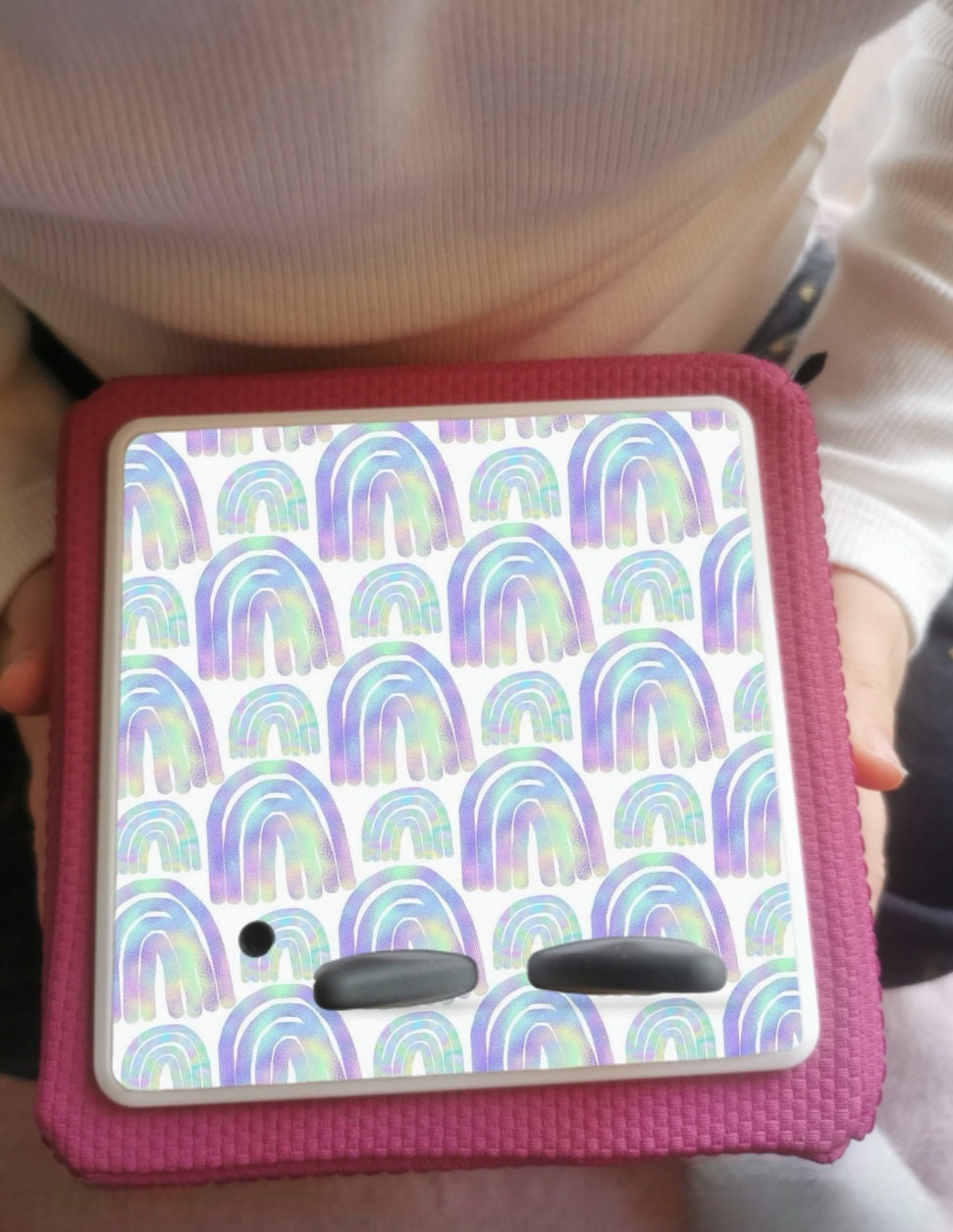Personalised Tonie box protective Topper/ Rainbow theme