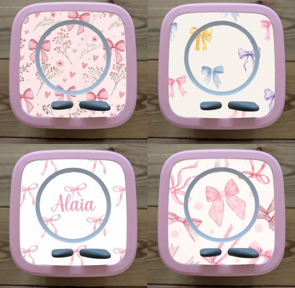 Personalised Tonie box 2 protective Topper/ Bows