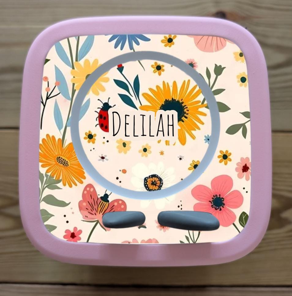 Personalised Tonie box 2 protective Topper Summer Flowers