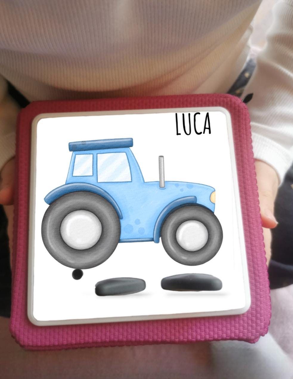 Personalised Tonie box protective Topper / Tractor theme