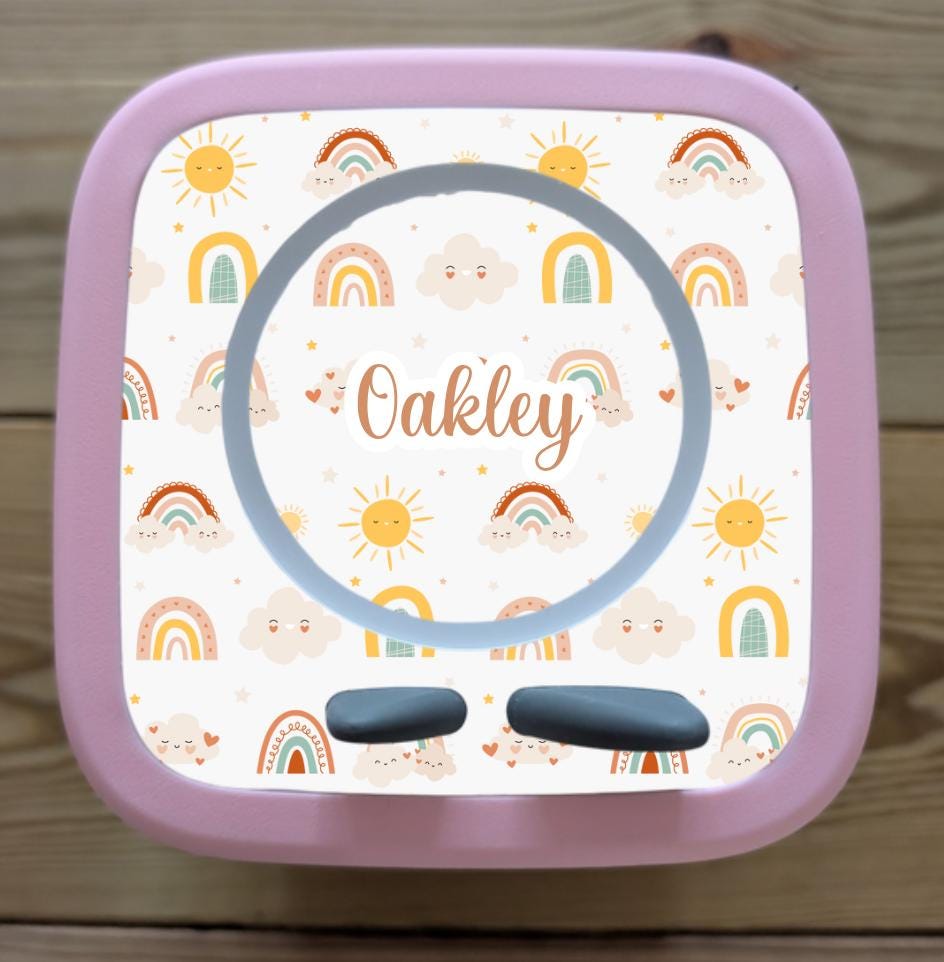Personalised Tonie box 2 protective Topper/ Rainbows