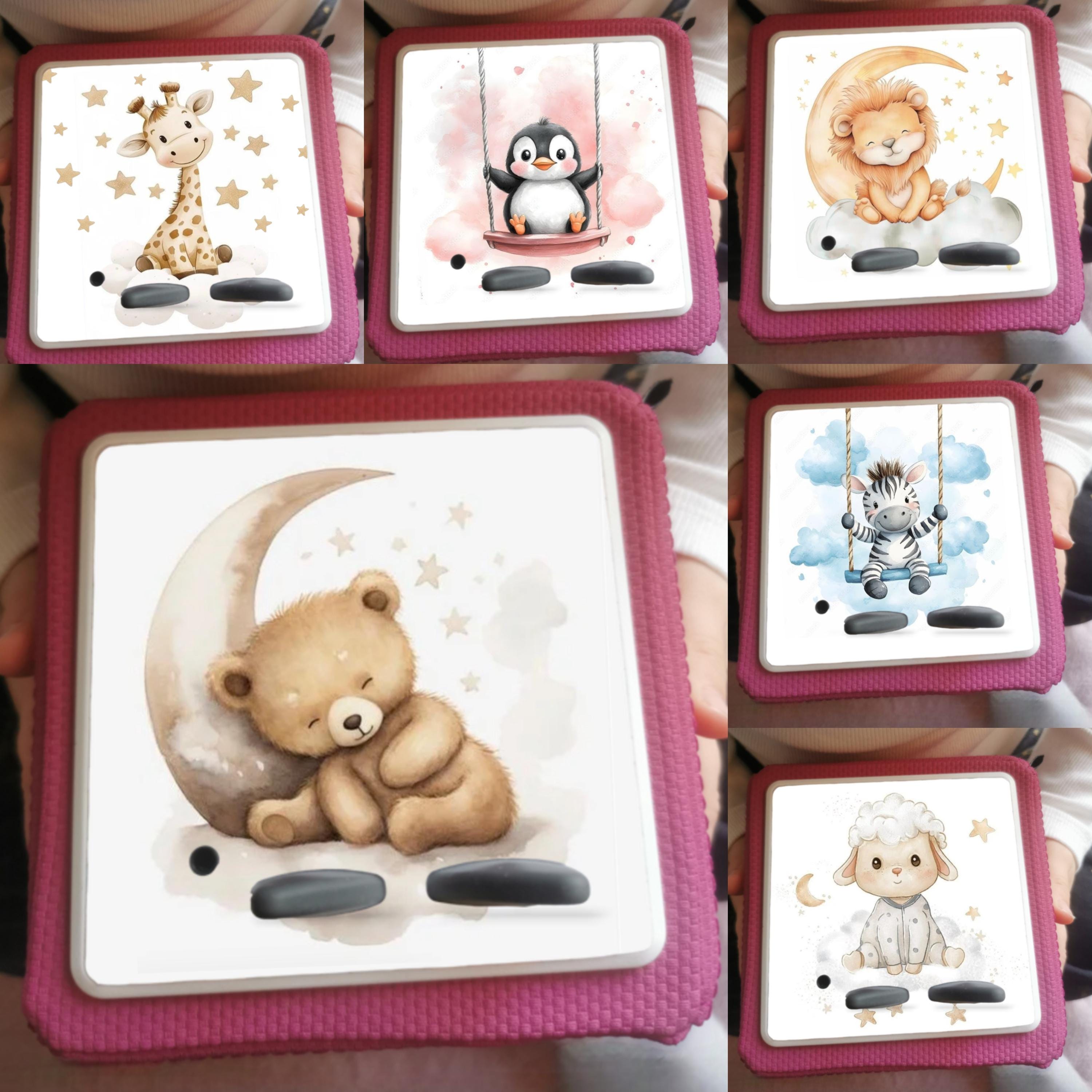 Personalised Tonie box protective Topper/ sleepy animal nursery / sleepy Bear