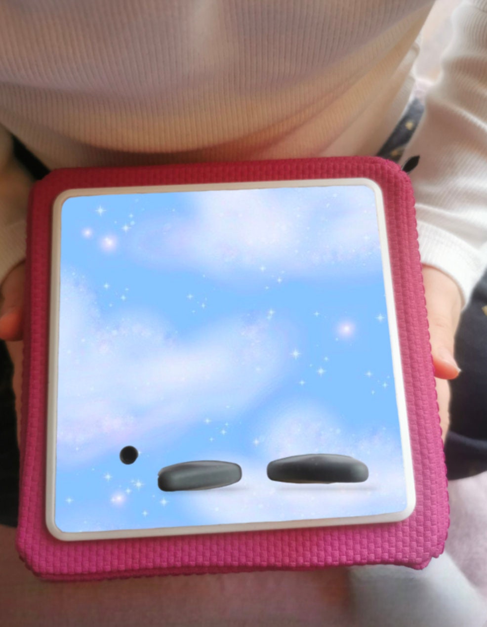 Personalised Tonie box protective Topper / Blue cloud