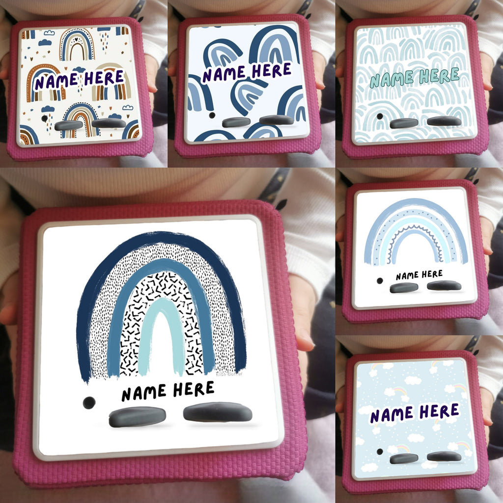 Personalised Tonie box protective Topper / Blue Rainbow