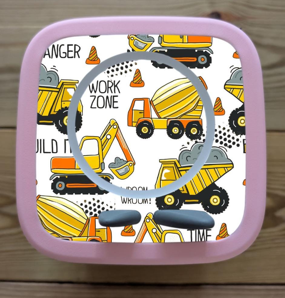 Personalised Tonie box 2 protective Decal / Topper / Removable Glossy Vinyl  Sticker/ cars, aeroplanes and diggers