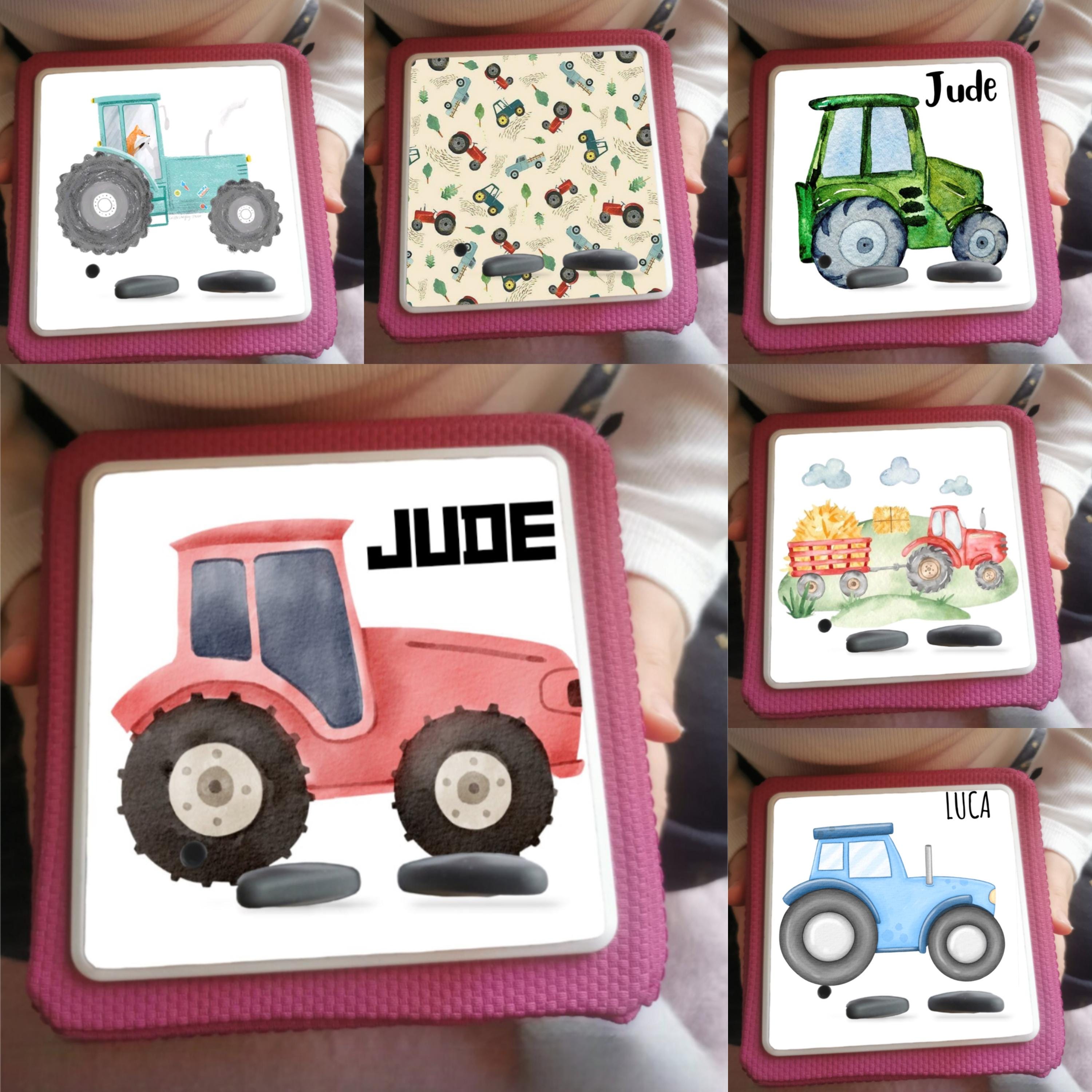 Personalised Tonie box protective Topper / Tractor theme
