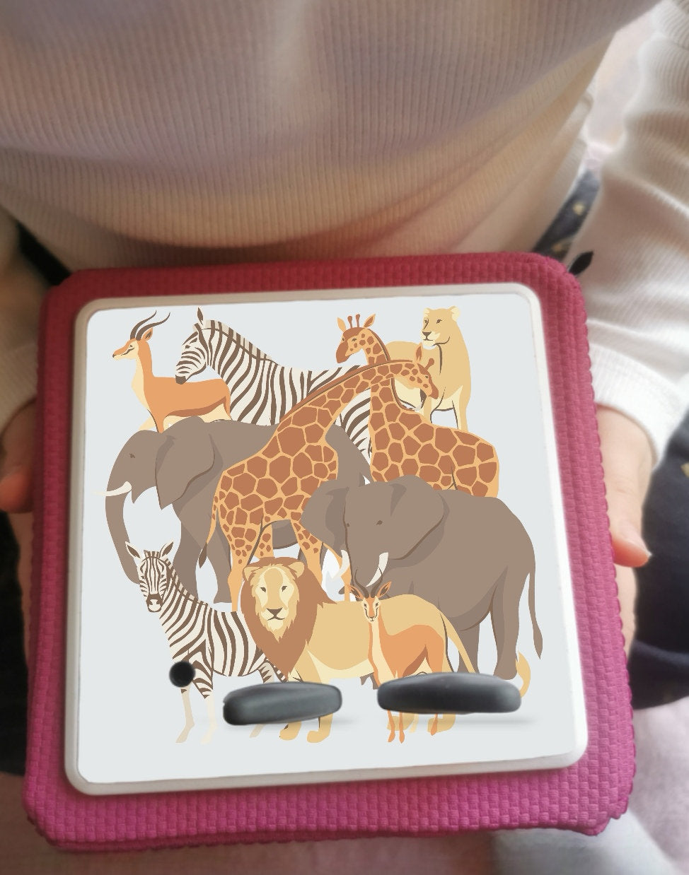Personalised Tonie box protective Topper / safari animals