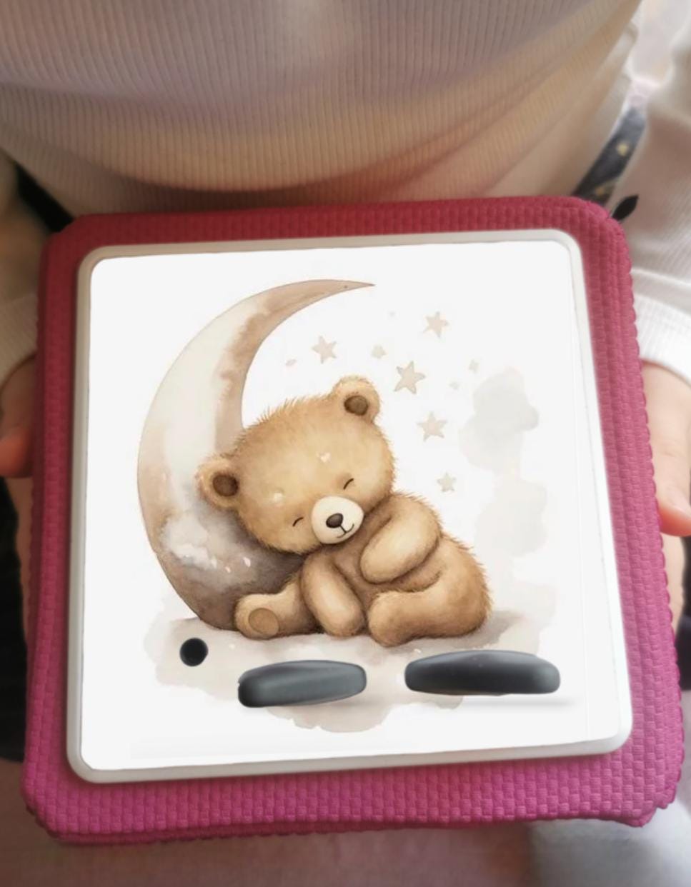 Personalised Tonie box protective Topper/ sleepy animal nursery / sleepy Bear