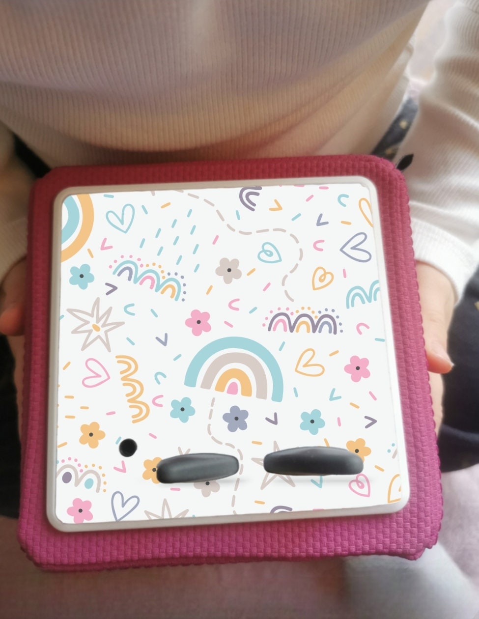 Personalised Tonie box protective Topper/ Rainbow theme