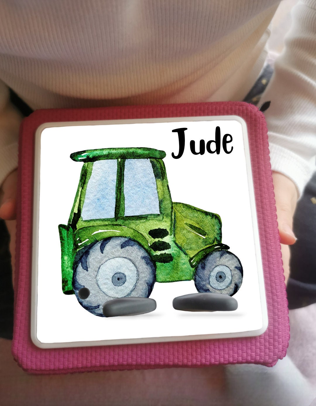 Personalised Tonie box protective Topper / Tractor theme