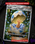 Personalised Pregnancy Reveal Card | Player 3 Loading Anime Trading Card | Gamer Baby Announcement | Holographic Keepsake