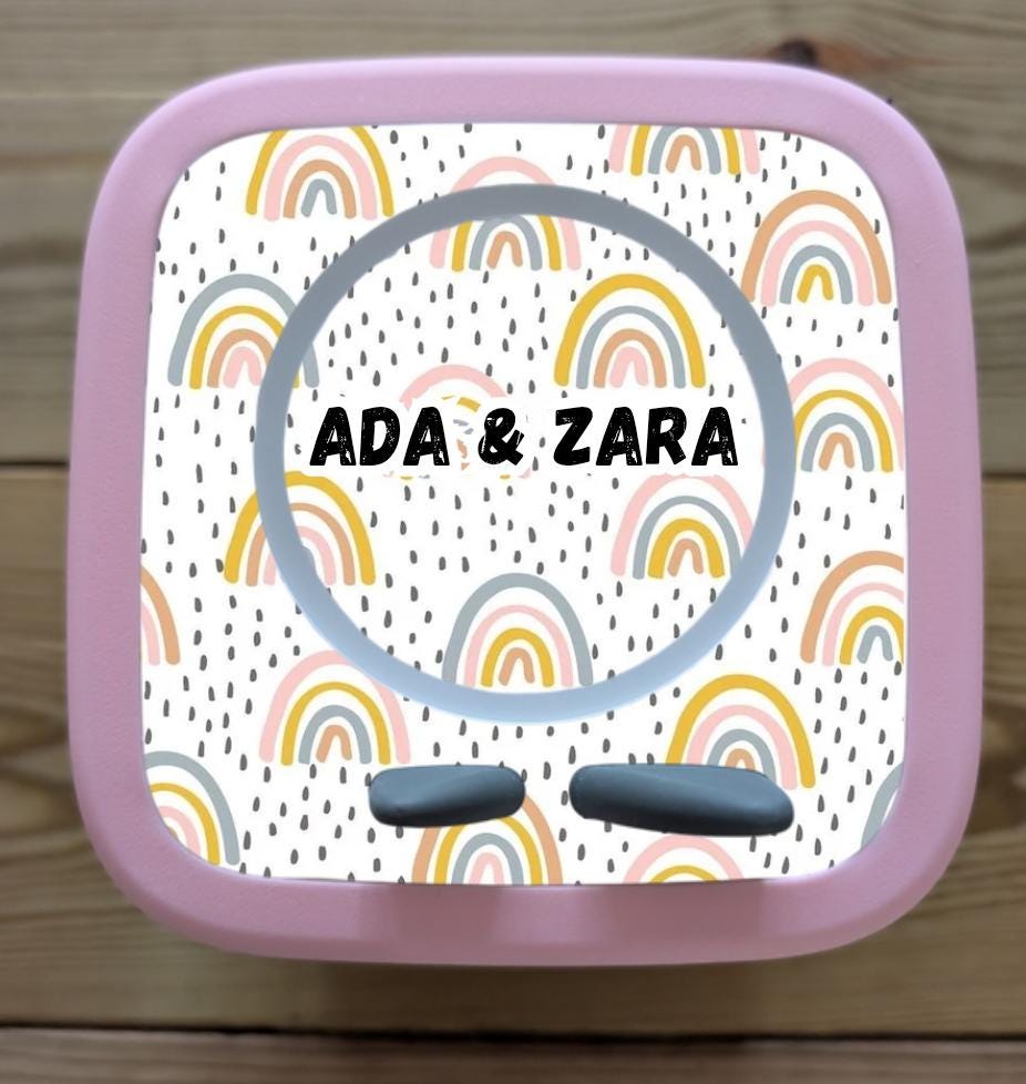 Personalised Tonie box 2 protective Topper/ Rainbows