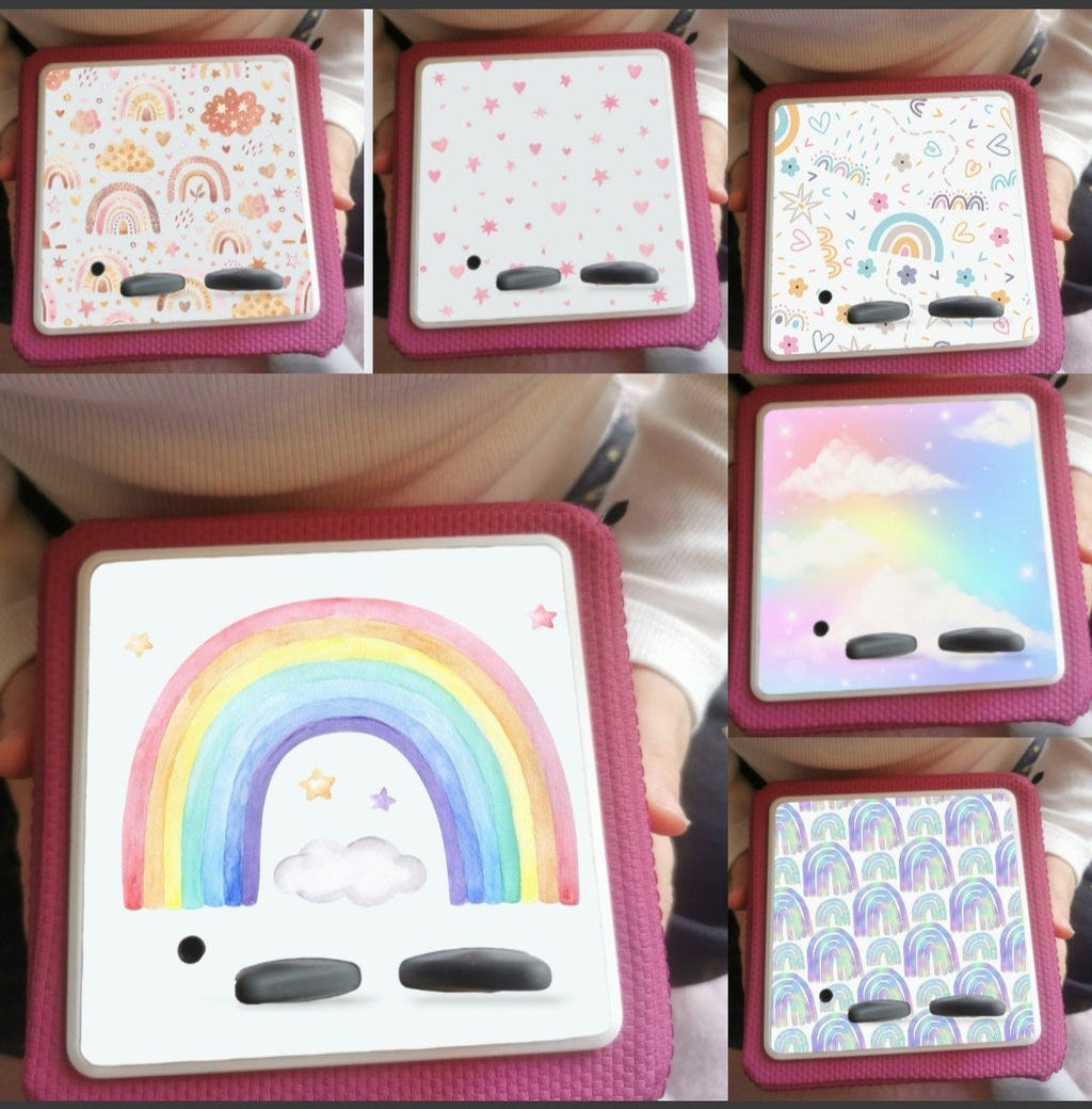 Personalised Tonie box protective Topper/ Rainbow theme