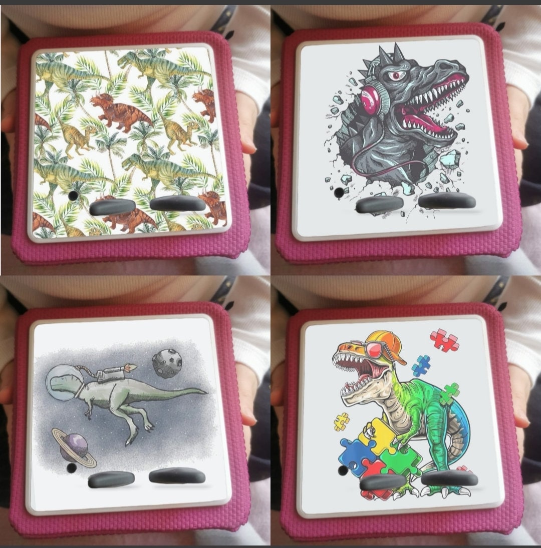 Personalised Tonie box protective Decal / Topper / Removable Glossy Vinyl  Sticker/ astronaut / spaceman / Dinosaur Design