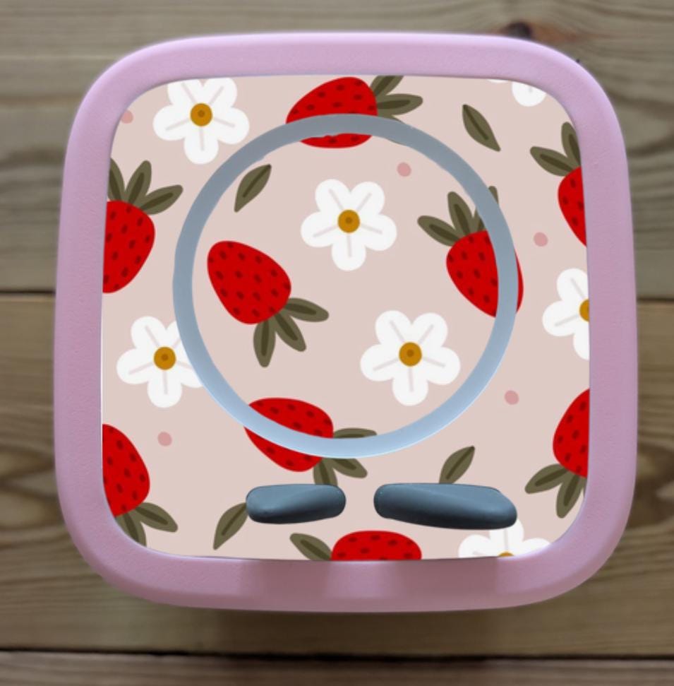 Personalised Tonie box 2 protective Topper / strawberry