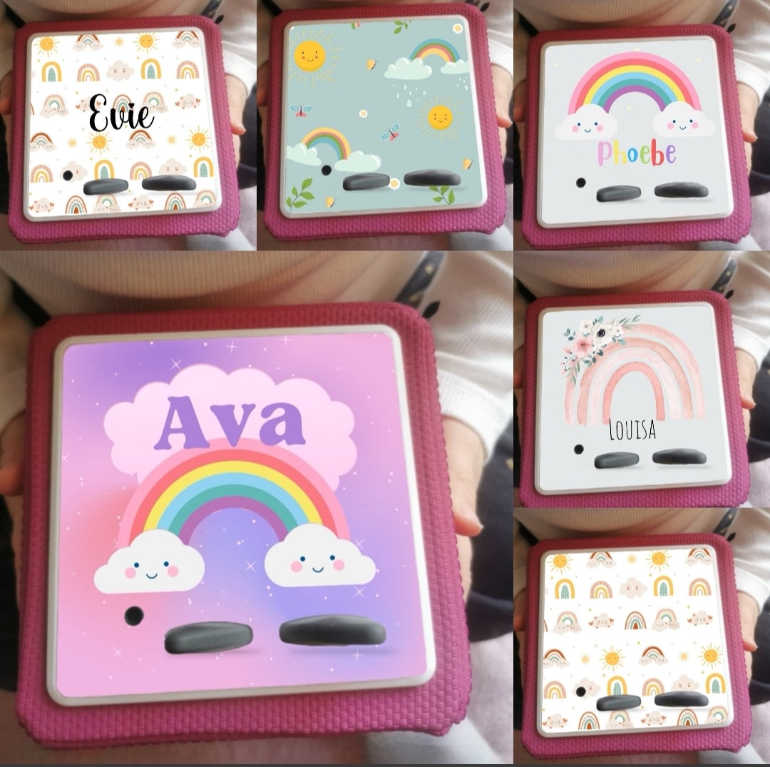 Personalised Tonie box protective Topper / Rainbow