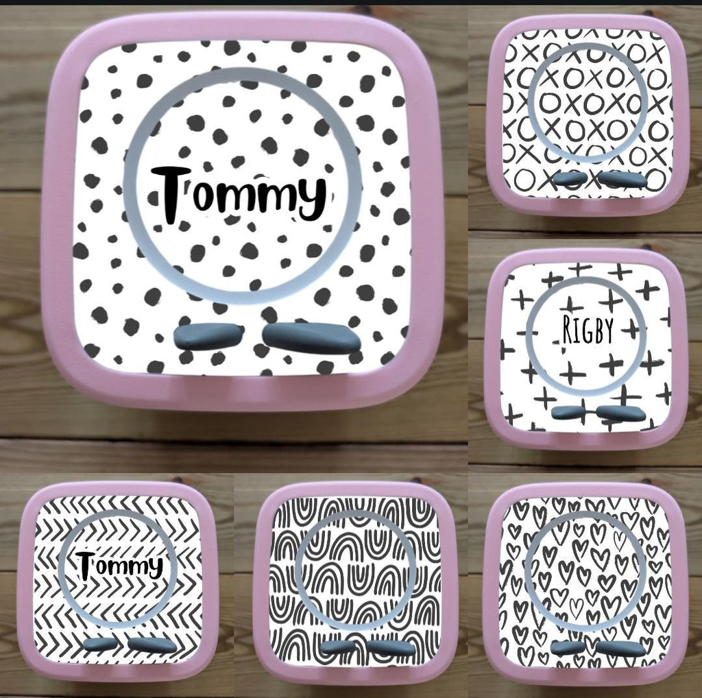 Personalised Tonie box 2 protective Topper / Black and White