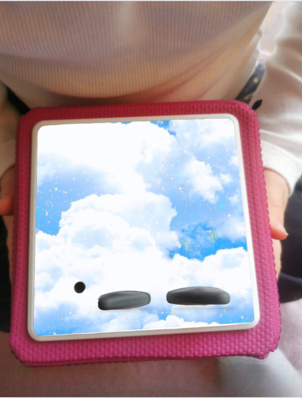 Personalised Tonie box protective Topper / Blue cloud