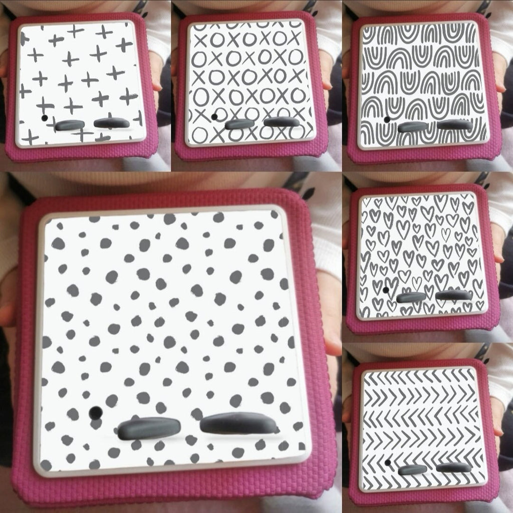 Personalised Tonie box protective Decal / Topper / Removable Glossy Vinyl  Sticker/ black & white theme