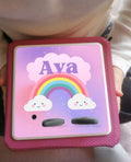 Personalised Tonie box protective Topper / Rainbow