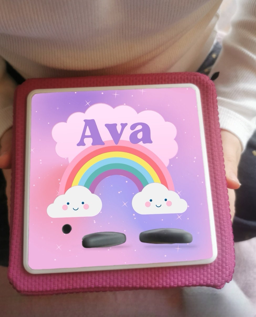 Personalised Tonie box protective Topper / Rainbow