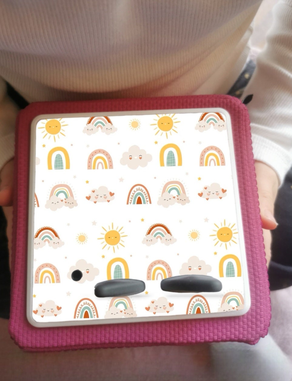 Personalised Tonie box protective Topper / Rainbow
