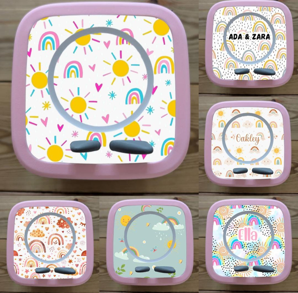 Personalised Tonie box 2 protective Topper/ Rainbows