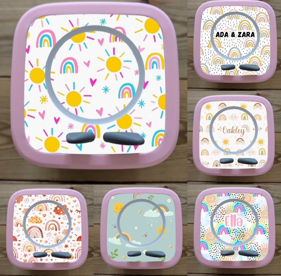 Personalised Tonie box 2 protective Topper/ Rainbows