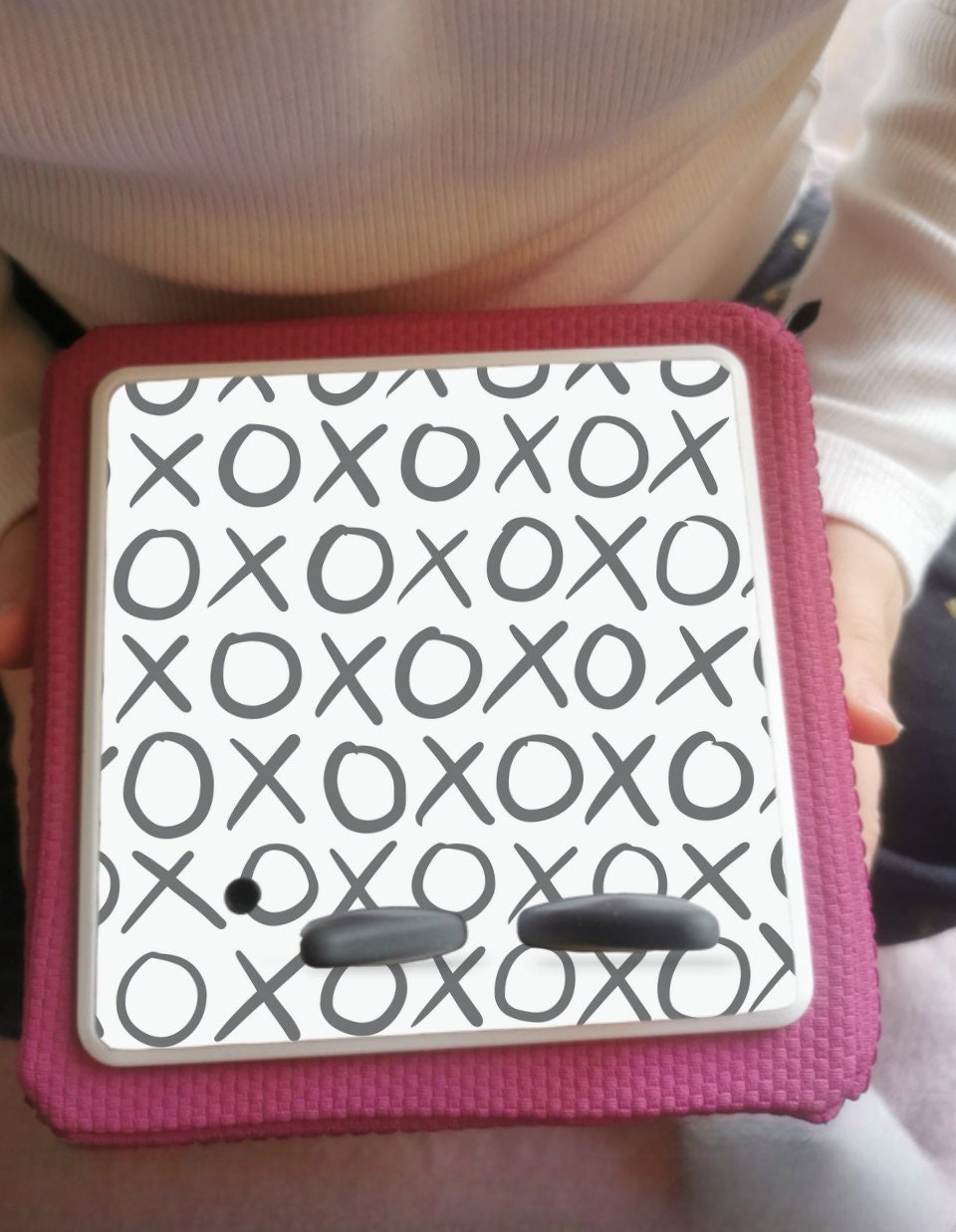 Personalised Tonie box protective Decal / Topper / Removable Glossy Vinyl  Sticker/ black & white theme