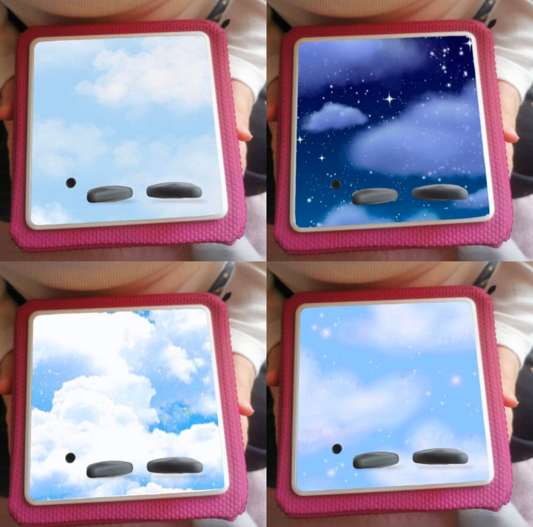 Personalised Tonie box protective Topper / Blue cloud