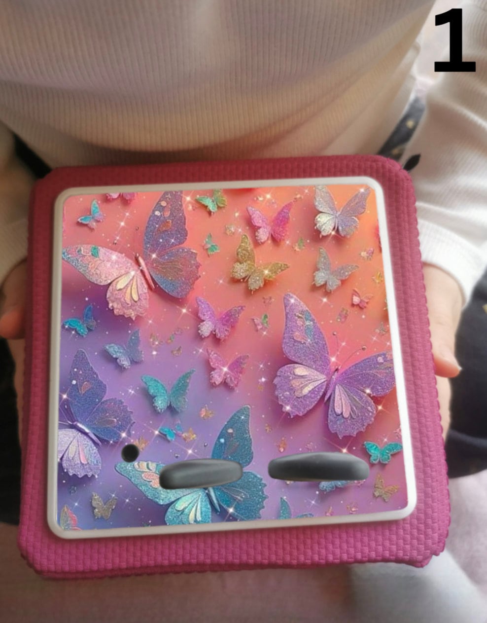 Personalised Tonie box protective Topper / Butterfly/ summer/ flower girl design