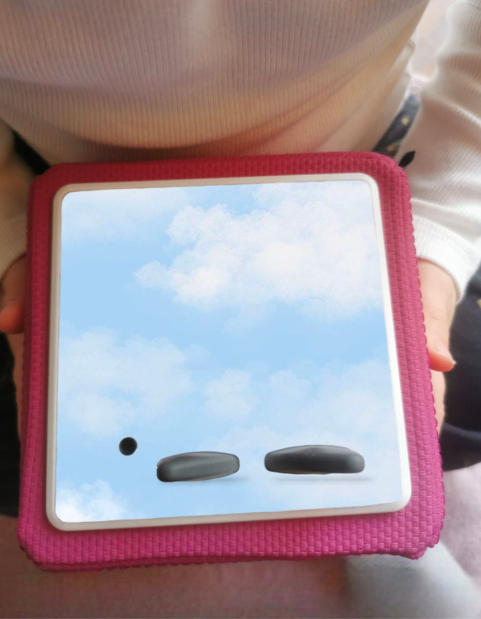 Personalised Tonie box protective Topper / Blue cloud