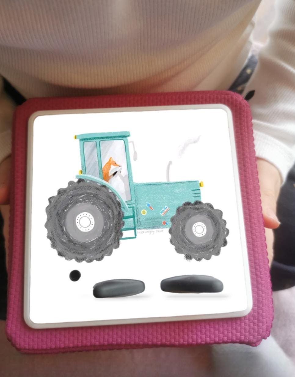 Personalised Tonie box protective Topper / Tractor theme
