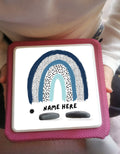 Personalised Tonie box protective Topper / Blue Rainbow