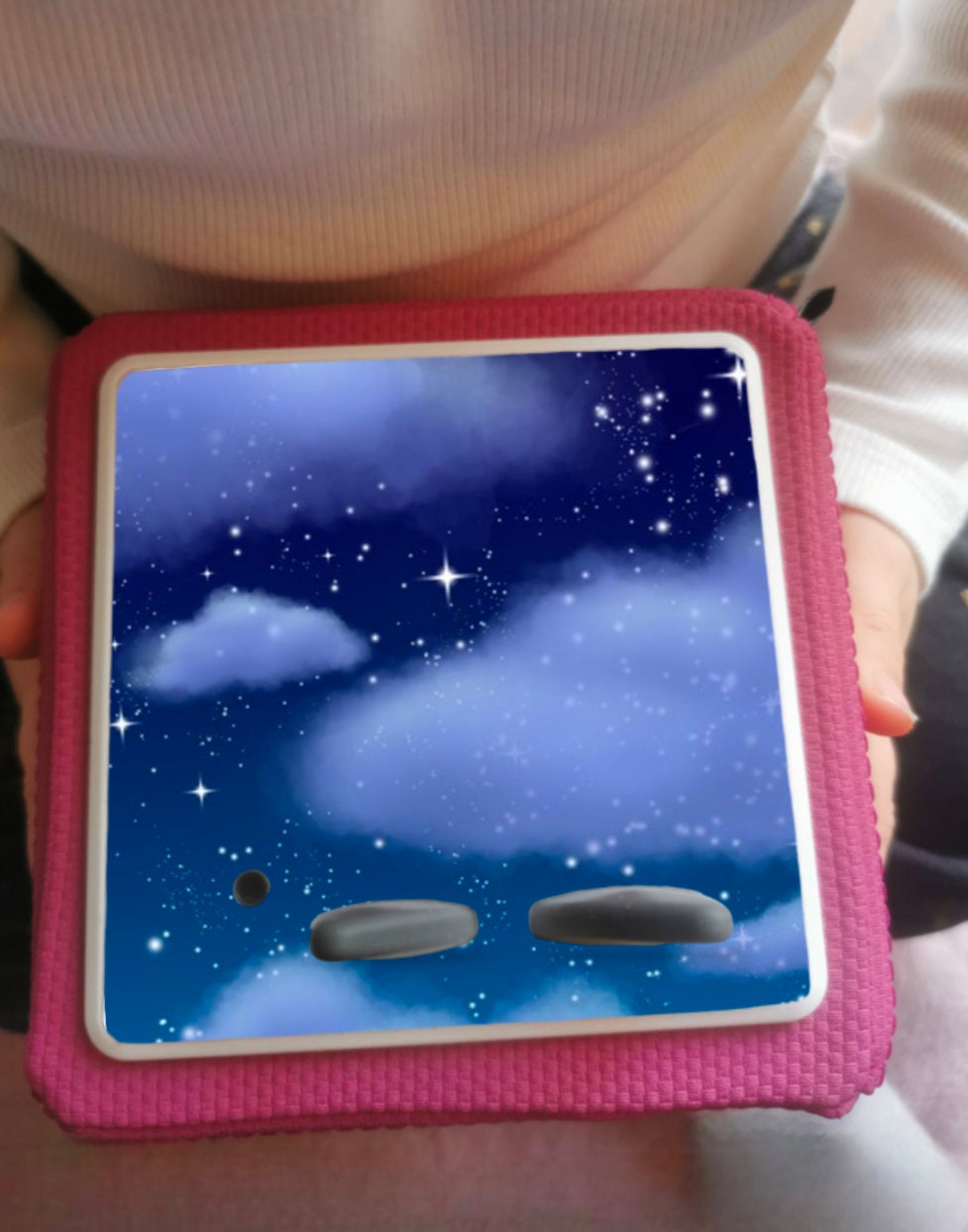 Personalised Tonie box protective Topper / Blue cloud