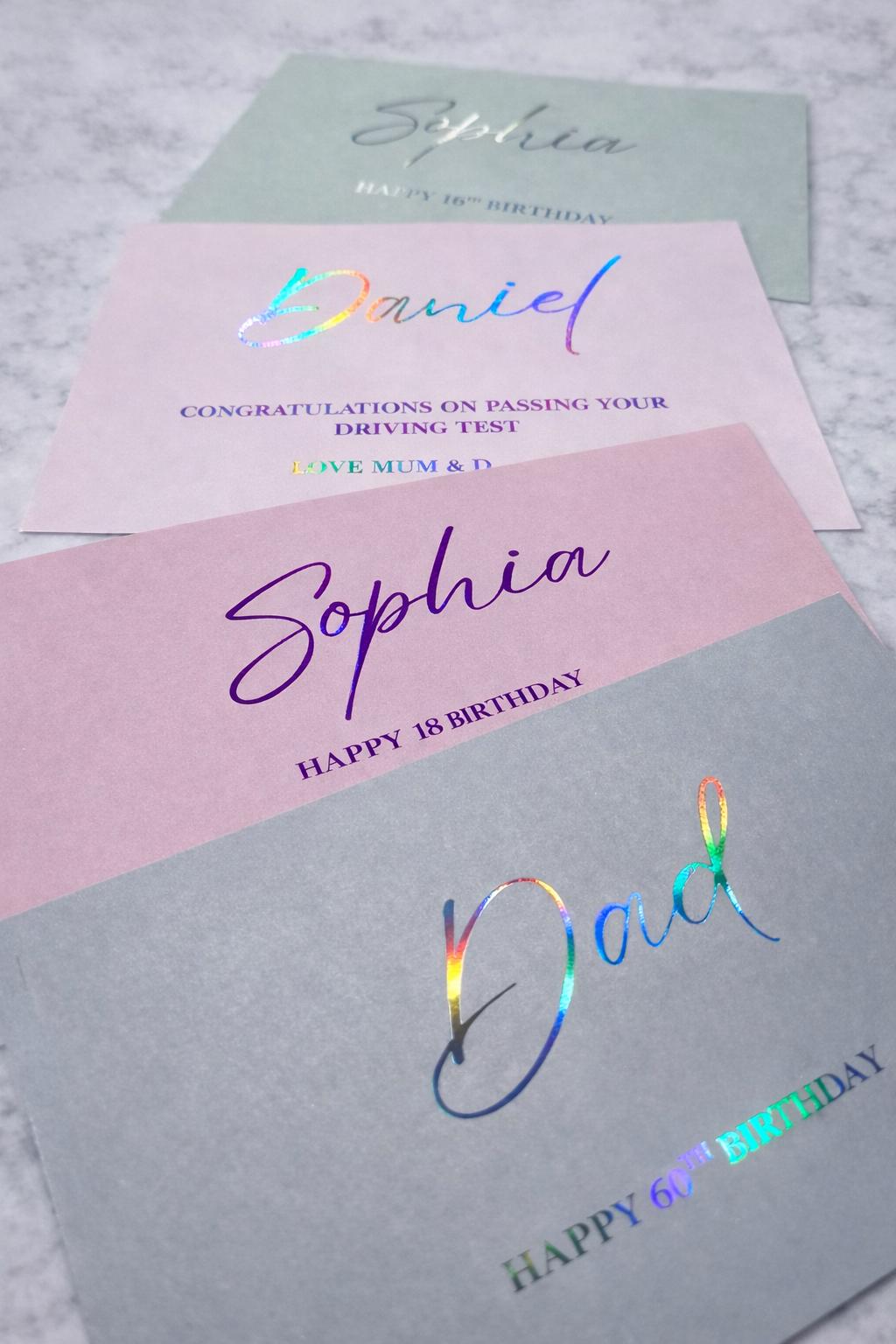 Personalised Envelope | Custom Name Envelope | Foil Envelope | Money Gift Envelope | Birthday Wedding Cash Envelope | Any Occasion