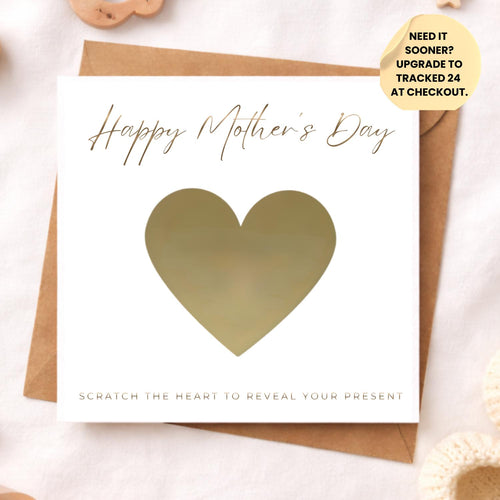 Foil Pregnancy Announcement Mothers Day Card Scratch Reveal | Baby Due 2026 | Foiled Grandma Reveal | Surprise Baby Announcement