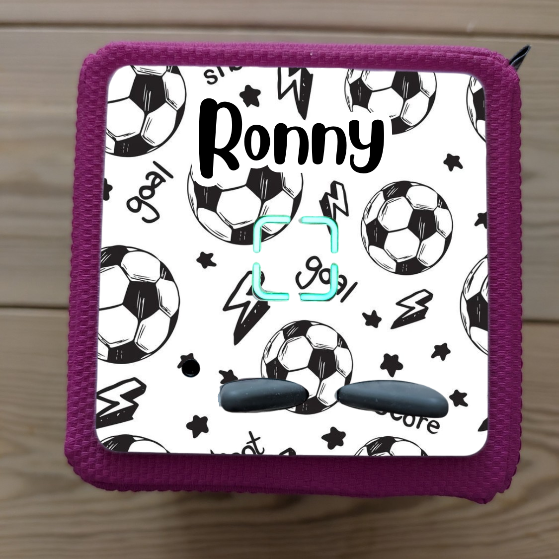 Personalised Tonie box protective Decal / Topper / Removable Glossy Vinyl Sticker/ Generic football  themed