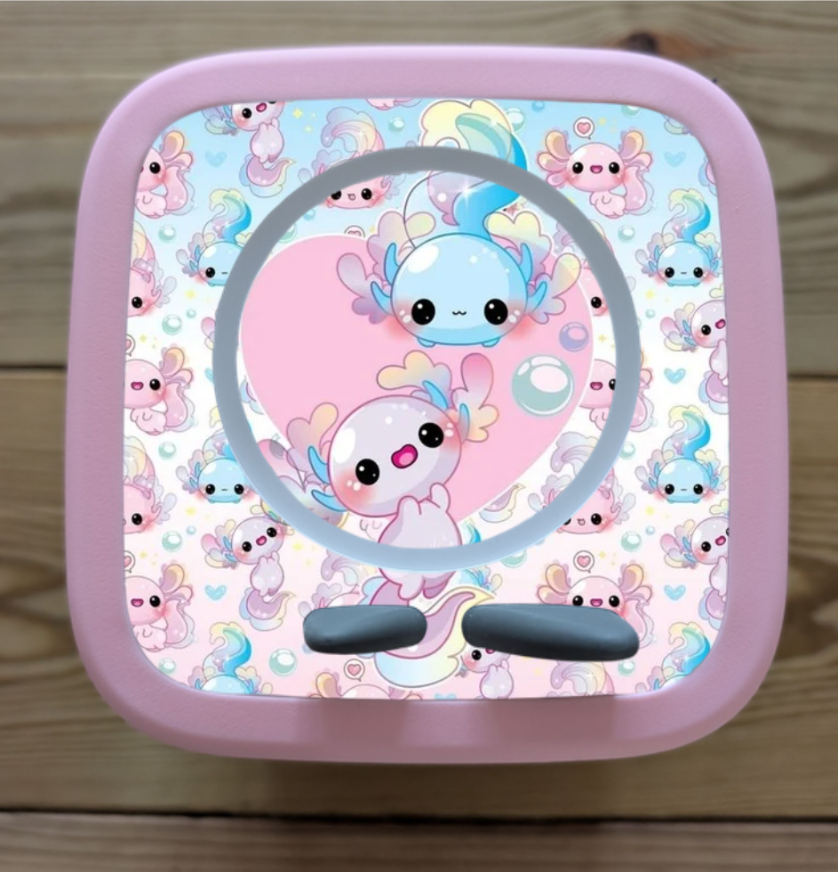 Personalised Tonie box 2 protective Topper / Axolotl
