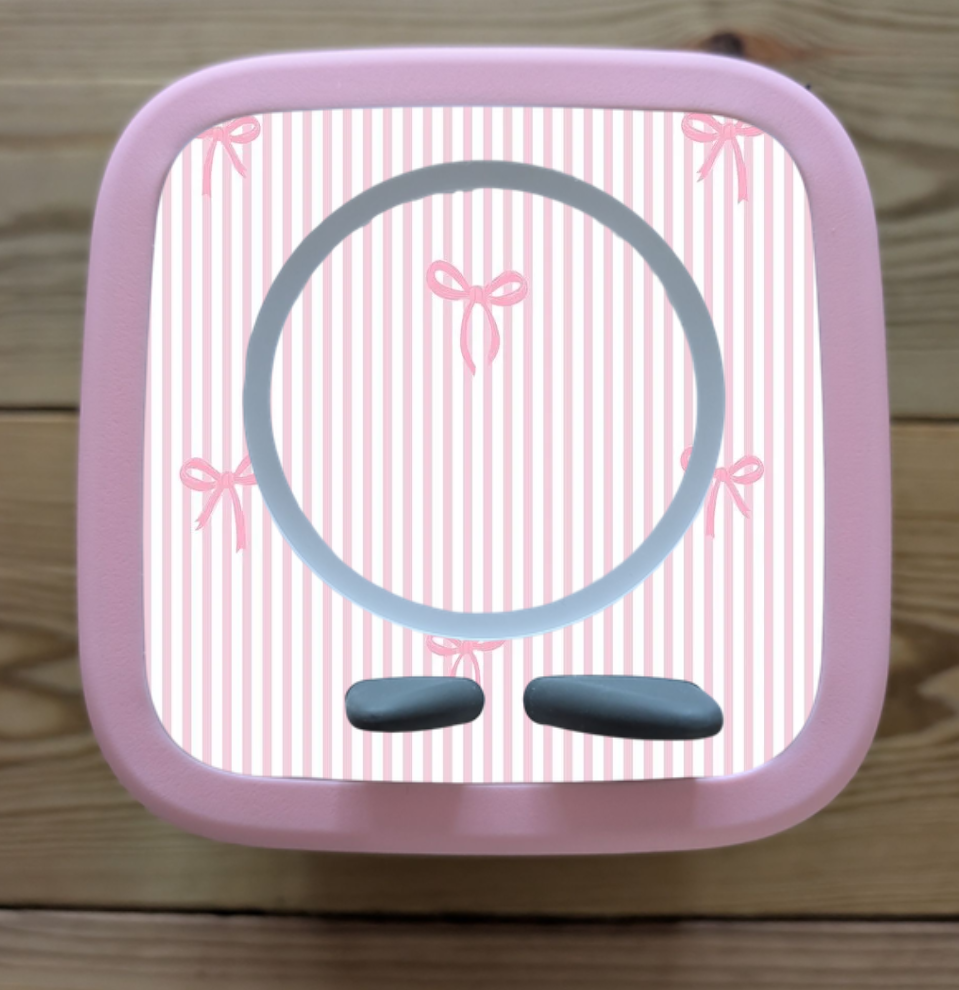Personalised Tonie box 2 protective Decal / Topper / Removable Glossy Vinyl  Sticker / Pink Cloud/ Pink themed