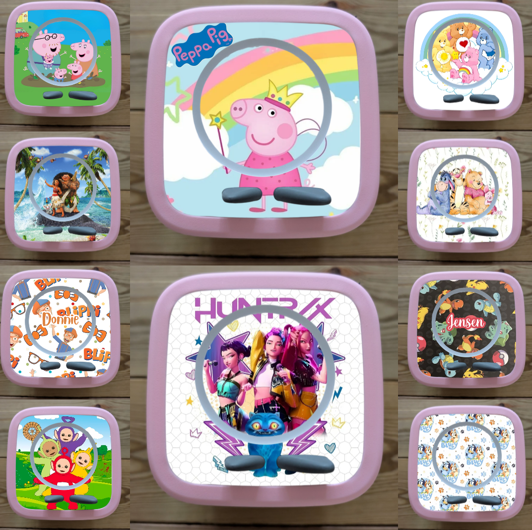 Personalised Tonie box 2 protective Decal / Topper / Removable Glossy Vinyl  Sticker/ character designs