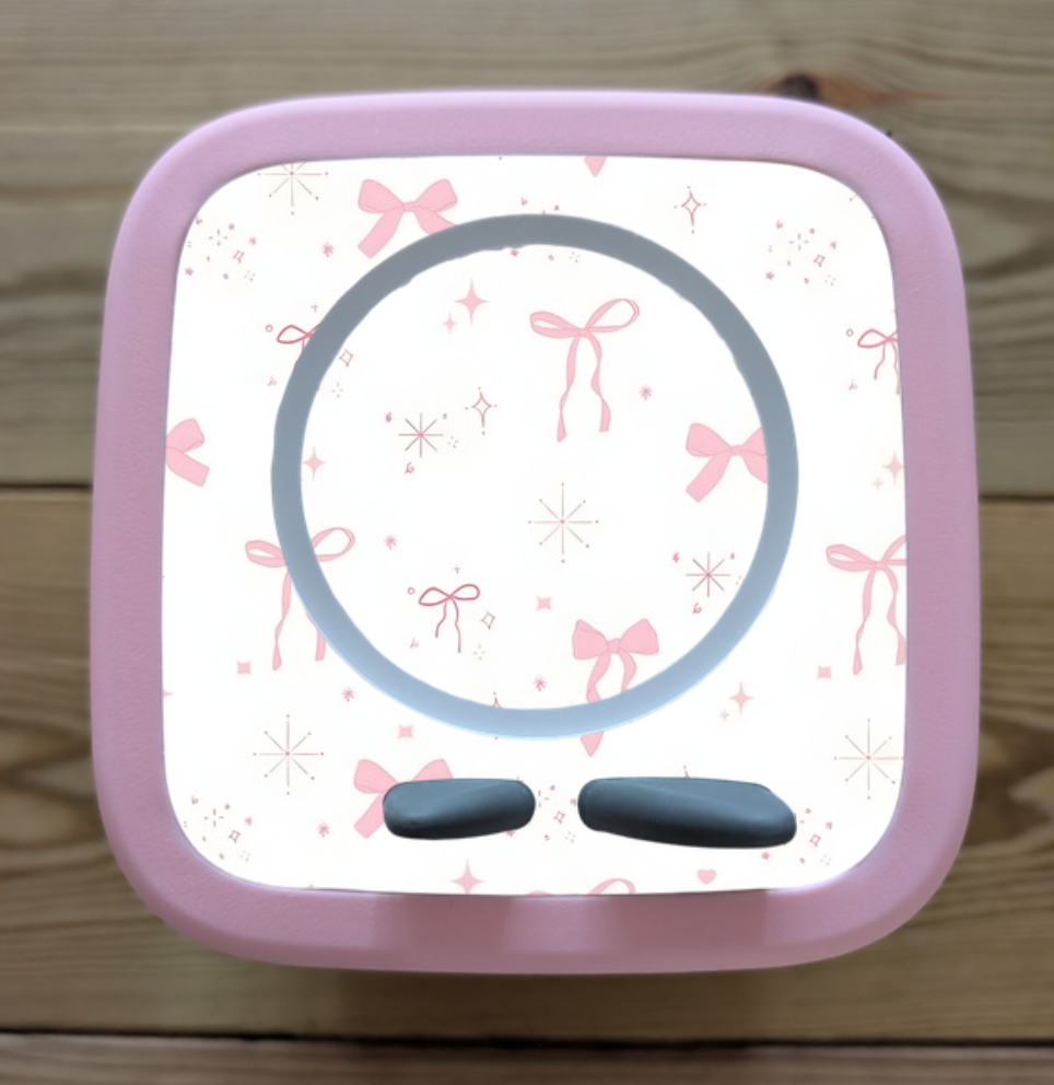 Personalised Tonie box 2 protective Decal / Topper / Removable Glossy Vinyl  Sticker / Pink Cloud/ Pink themed