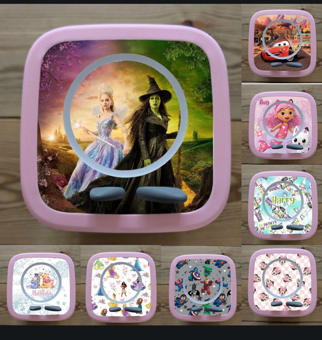 Personalised Tonie box 2 protective Decal / Topper / Removable Glossy Vinyl  Sticker/ character designs
