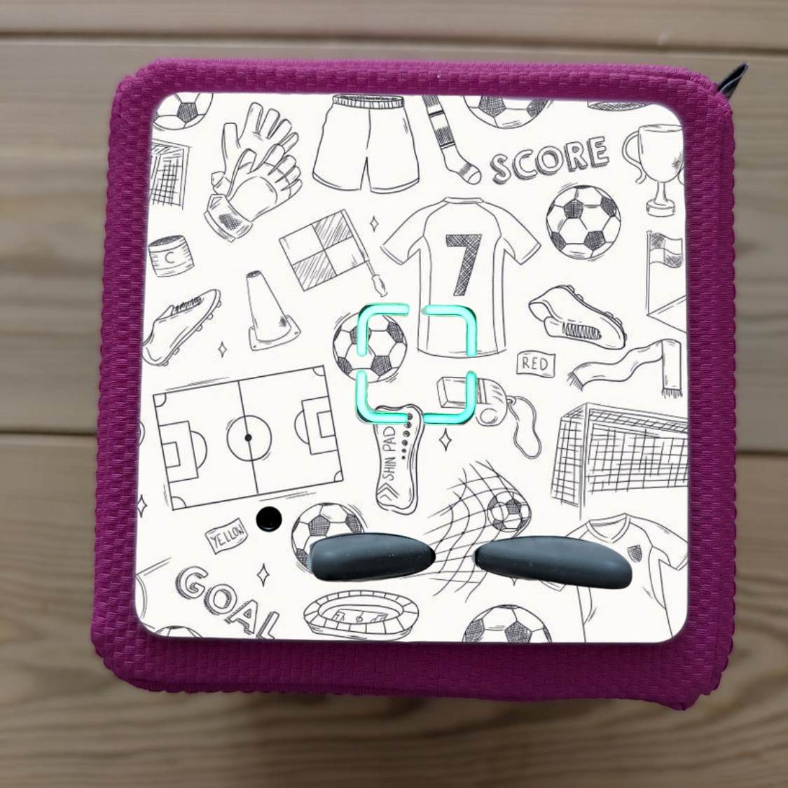 Personalised Tonie box protective Decal / Topper / Removable Glossy Vinyl Sticker/ Generic football  themed