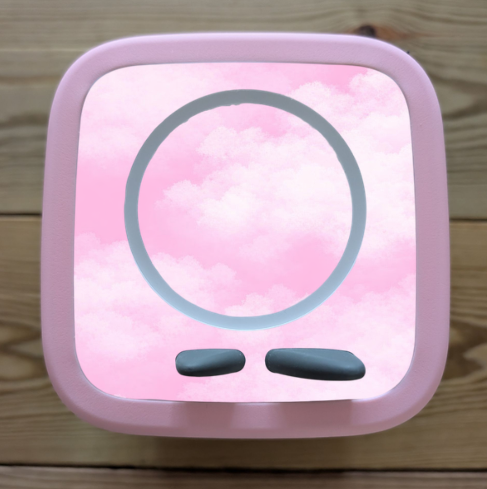 Personalised Tonie box 2 protective Decal / Topper / Removable Glossy Vinyl  Sticker / Pink Cloud/ Pink themed