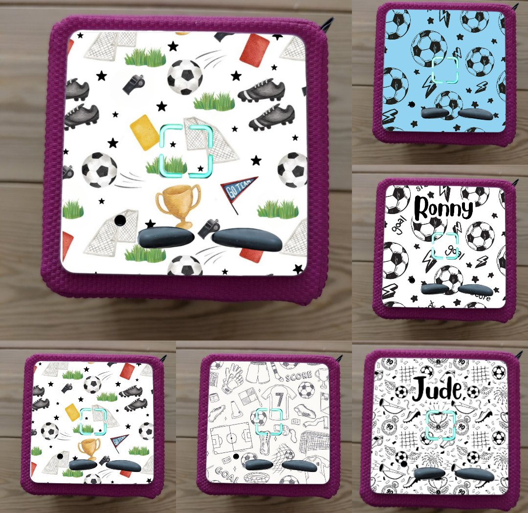 Personalised Tonie box protective Decal / Topper / Removable Glossy Vinyl Sticker/ Generic football  themed